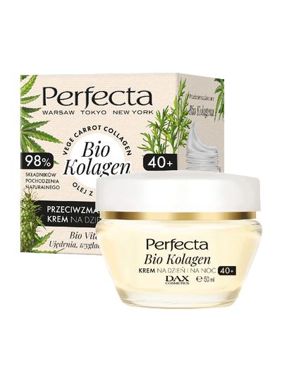 Perfecta Bio Kolagen, przeciwzmarszczkowy krem do twarzy na dzień i na noc 40+, 50 ml