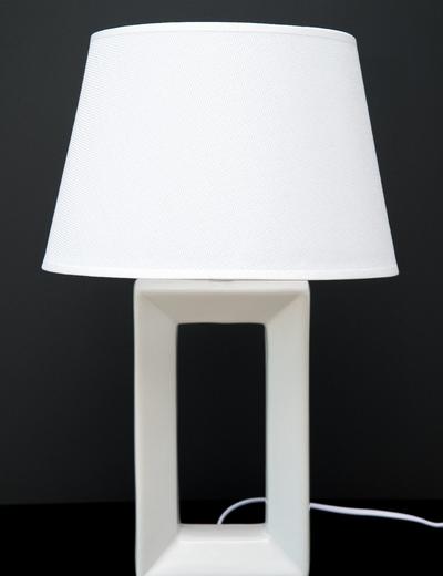 Lampa stołowa z podstawa ceramiczną JANE, wys 44 cm