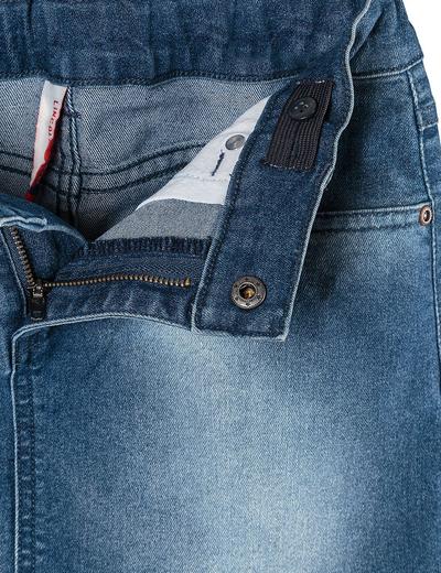 Spódnica jeansowa niebieska z przetarciami
