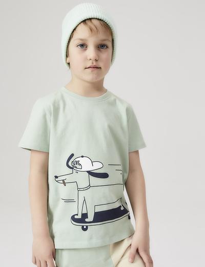Bawełniany t-shirt dla chłopca - zielony - 5.10.15.