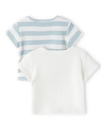 Bawełniany t-shirt dla niemowlaka 2-pak