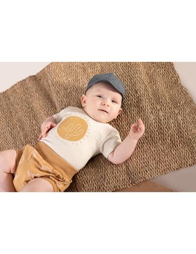 Miękka bawełniana czapka niemowlęca z daszkiem