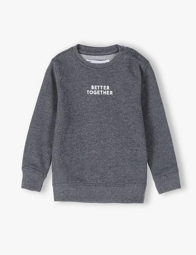 Bluza niemowlęca szara z napisem- Better Together - ubrania dla całej rodziny
