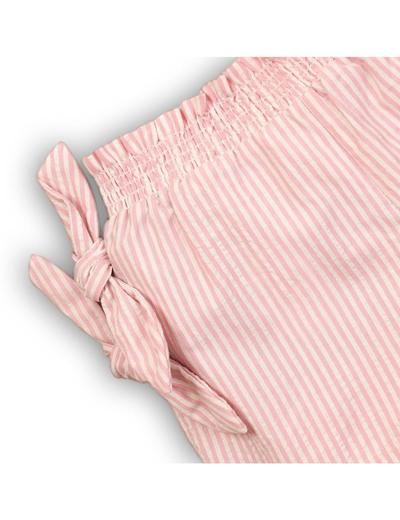 Szorty dla niemowlaka - różowe w białe paski