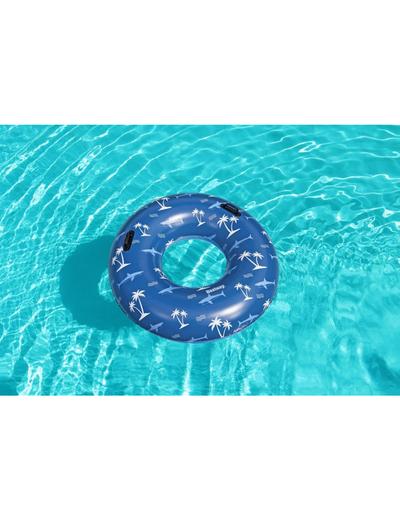 Koło do pływania z uchwytami 1,19m niebieskie