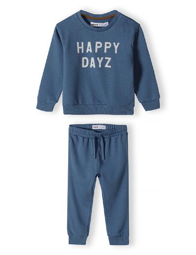 Komplet dresowy niemowlęcy Happy dayz- bluza i spodnie dresowe
