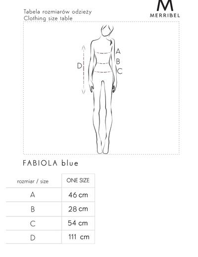 Sukienka damska Fabiola plisowana - błękitna