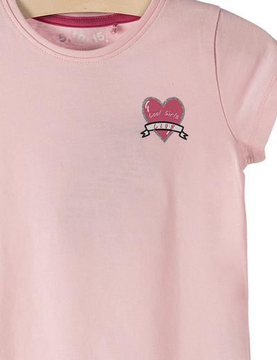 T-shirt dziewczęcy różowy- 100% bawełna