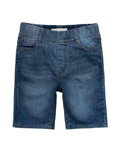Jeansowe szorty z elastyczną talią oraz kieszeniami dla chłopca