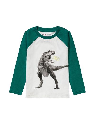 Bluzka dla niemowlaka bawełniana z dinozaurem