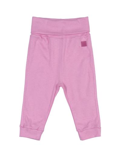 Bawełniane spodnie dla niemowlaka - różowe