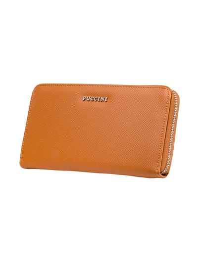 Klasyczny portfel damski Fashion Collection - brązowy