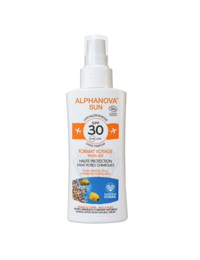 Spray do twarzy i ciała z filtrem Alphanova SPF30 - 90g