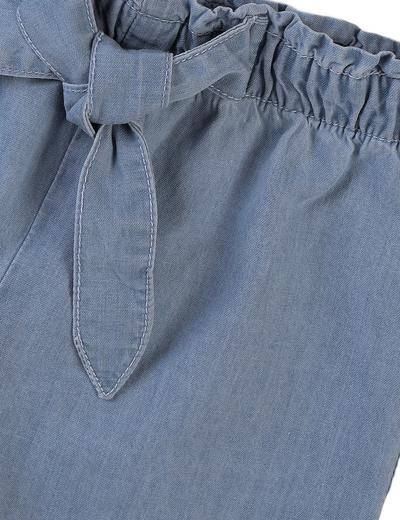 Jeansowe szorty typu paperbag dla dziewczynki