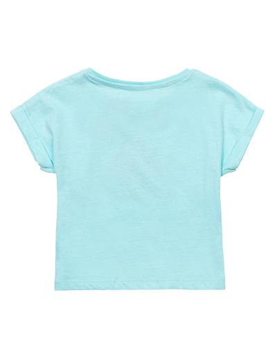 Błękitny t-shirt bawełniany niemowlęcy z arbuzem