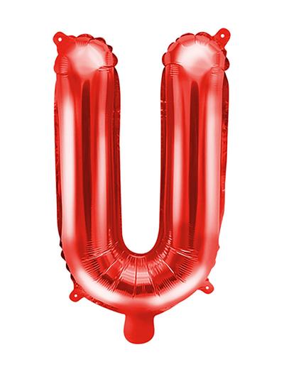 Balon foliowy Litera ''U'' 35cm - czerwony