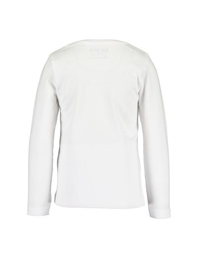 Biała bawełniana bluzka z kolorowym nadrukiem