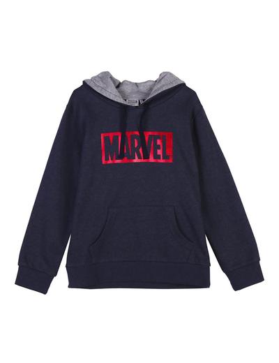 Bluza dresowa czarna z kapturem - Marvel