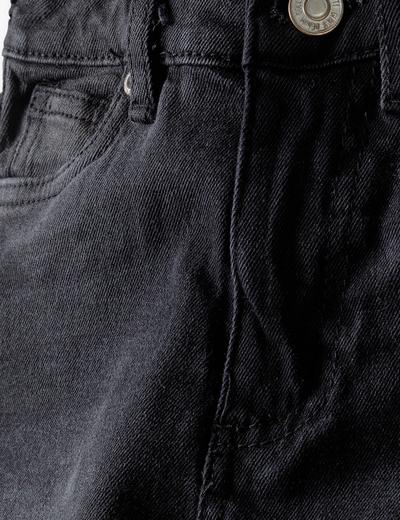 Spodnie jeansowe typu joggery niemowlęce czarne