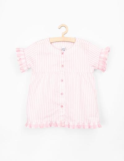 Koszulka dla niemowlaka bawelniana w różowe paski
