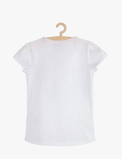 T-shirt dziewczęcy biały Wieloryb