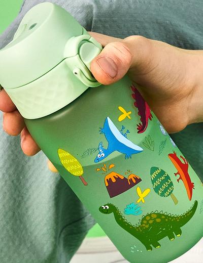 Butelka na wodę ION8 BPA Free Dinosaurs 350ml zielona