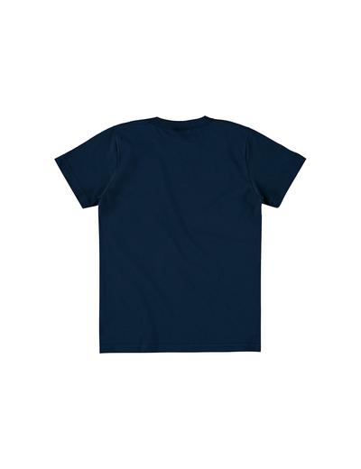 Granatowy bawełniany t-shirt chłopięcy