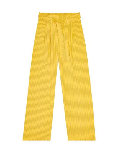Spodnie typu kuloty żółte
