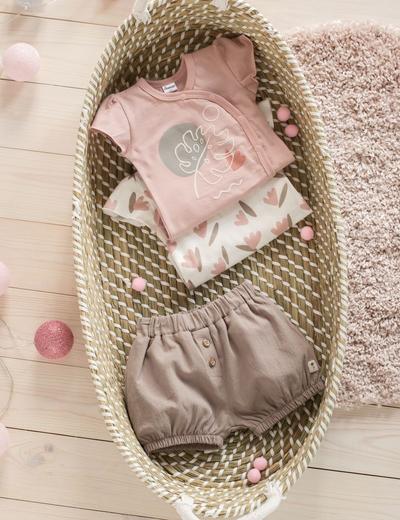 Spodenki niemowlęce brązowe- 100% bawełna
