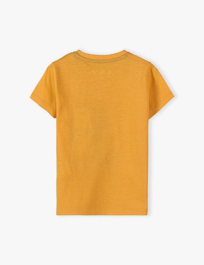 Dzianinowy T-shirt dla niemowlaka - pomarańczowy
