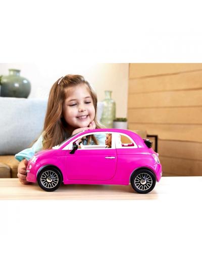 Lalka Barbie + Samochód Fiat 500 kabriolet