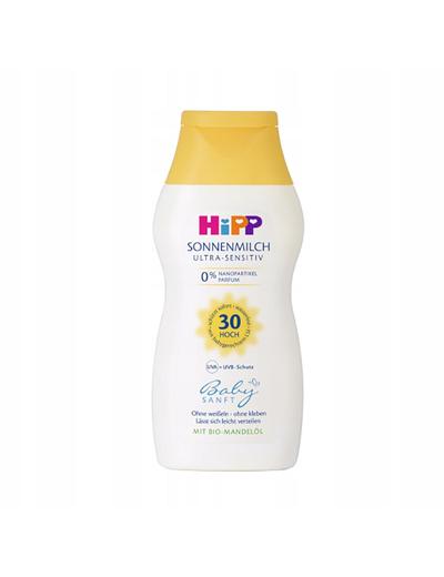 HIPP Balsam ochronny na słońce SPF30  Babysanft Ultra Sensitive, od 1. dnia życia, 200 ml