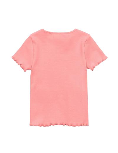 T-shirt dziewczęcy basic różowy