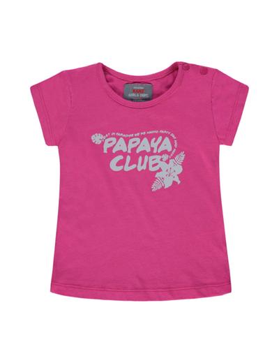 Dziewczęca koszulka z krótkim rękawem różowa