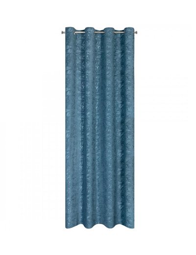 Niebieska zasłona dekoracyjna 140x250 cm