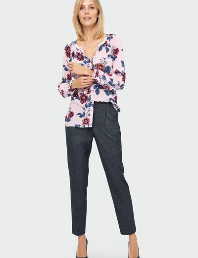Bluzka w kolorowe kwiaty- ubrania dla kobiet