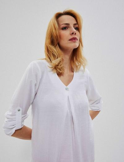 Koszula damska z wiskozy - biała