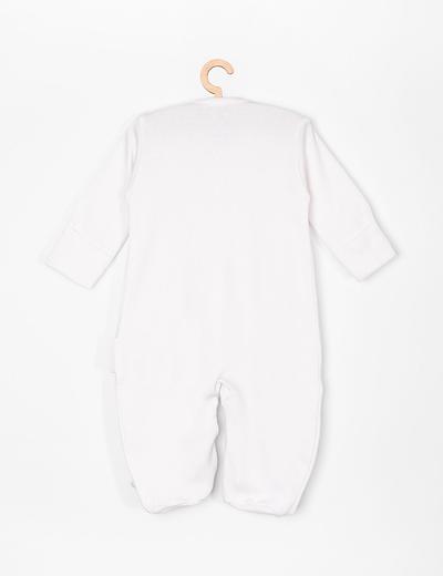 Pajac niemowlęcy z bawełny organicznej- biały
