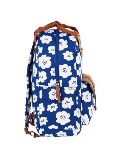 Plecak CANVAS BACKUP - niebieski w kwiaty