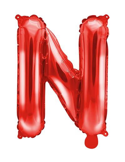 Balon foliowy Litera ''N'' 35cm - czerwony