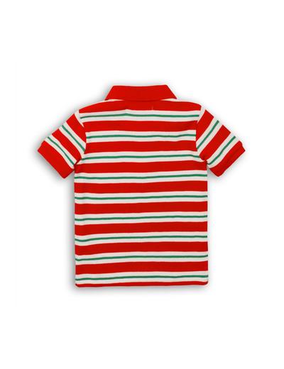 T-shirt chłopięcy w czerwone paski
