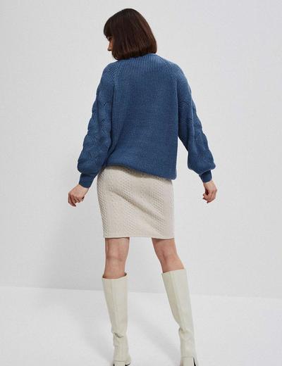 Sweter damski niebieski