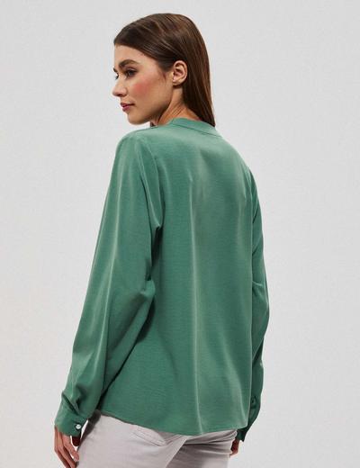 Koszula damska z ozdobną aplikacją - zielona
