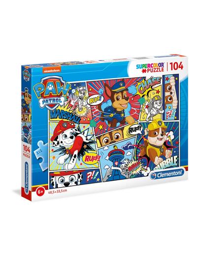 Puzzle Super Color Psi Patrol - komiks - 104 elementy wiek 6+