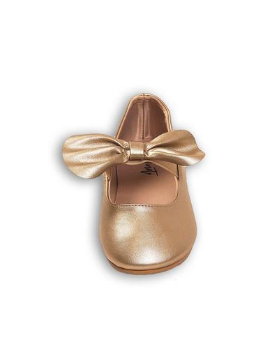 Buty dla dziewczynki- złote baleriny