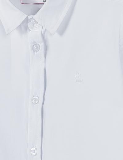Biała koszula dla chłopca z długim rękawem