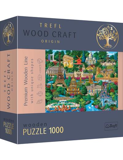 Puzzle drewniane Trefl - Francja - znane miejsca - 1000 el