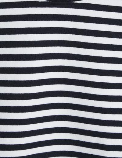 Bluzki dziewczęce 2 pak beżowa i czarno białe paski - Limited Edition