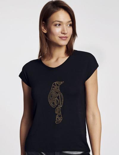 T-shirt damski czarny OCHNIK