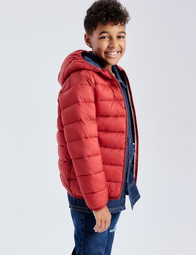 Lekka, pikowana kurtka przejściowa dla dziecka - czerwona - unisex - Limited Edition
